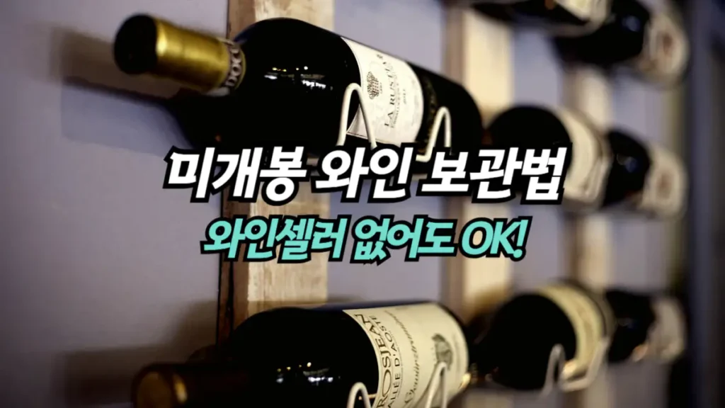 미개봉-와인-보관법