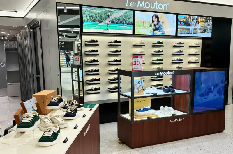 르무통 신세계면세점 인천공항 1터미널 매장 내부