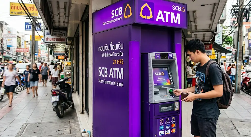 태국 SCB ATM 인출 모습