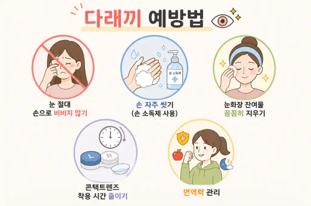 다래끼 예방법 5가지