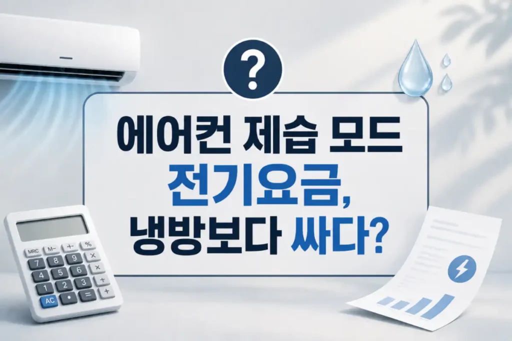 에어컨 제습 모드 전기요금