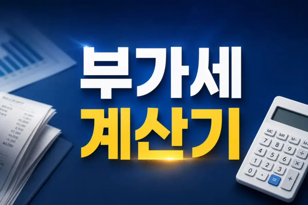 부가세 계산기 사용법