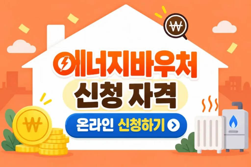 에너지바우처 신청 자격 및 온라인 신청 방법